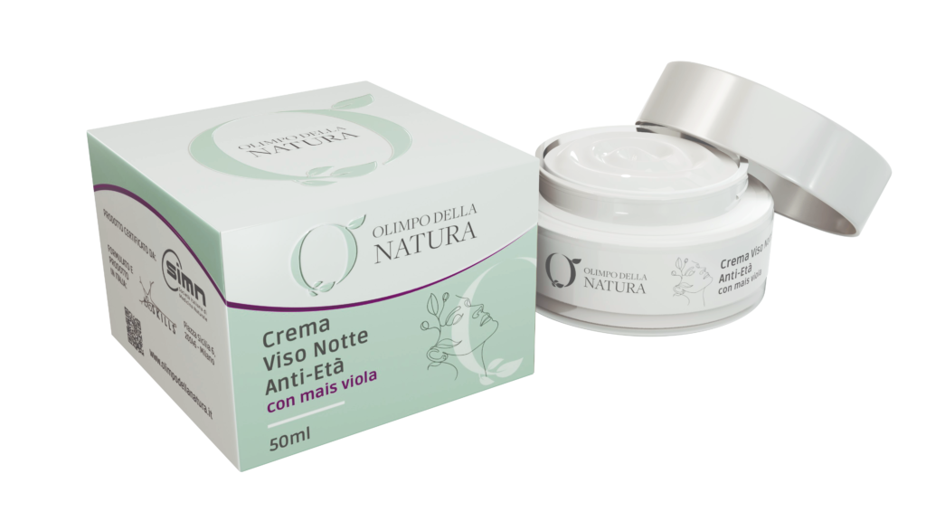 pack crema viso notte con mais viola